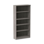 Alera Alera Valencia Series Bookcase, Four-Shelf, 31.75w x 14d x 64.75h, Gray view 5