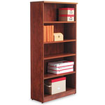 Alera Valencia Series Bookcase, Five-Shelf, 31 3/4w x 14d x 64 3/4h, Medium Cherry orginal image