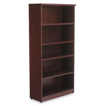 Alera Valencia Series Bookcase, Five-Shelf, 31 3/4w x 14d x 64 3/4h, Mahogany view 1