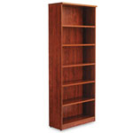 Alera Valencia Series Bookcase, Six-Shelf, 31 3/4w x 14d x 80 1/4h, Medium Cherry view 1