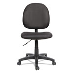 Alera Essentia Series Swivel Task Chair, Acrylic, Black view 1