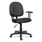 Alera Essentia Series Swivel Task Chair, Acrylic, Black view 5