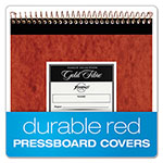 Ampad Gold Fibre Retro Wirebound Writing Pads, Wide/Legal Rule, Red Cover, 70 Antique Ivory 8.5 x 11.75 Sheets view 1