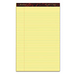 Ampad Gold Fibre Writing Pads, Wide/Legal Rule, 8.5 x 14, Canary, 50 Sheets, Dozen orginal image
