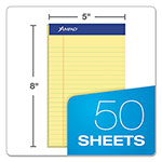 Ampad Perforated Writing Pads, Narrow Rule, 50 Canary-Yellow 5 x 8 Sheets, Dozen view 2