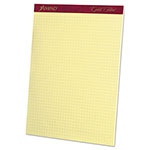 Ampad Gold Fibre Canary Quadrille Pads, Stapled with Perforated Sheets, Quadrille Rule (4 sq/in), 50 Canary 8.5 x 11.75 Sheets view 1