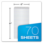 Ampad Earthwise by Ampad Recycled Reporter's Notepad, Gregg Rule, White Cover, 70 White 4 x 8 Sheets view 1