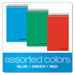 Ampad Memo Pads, Narrow Rule, Assorted Cover Colors, 60 White 3 x 5 Sheets, 3/Pack view 4