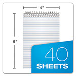 Ampad Memo Pads, Narrow Rule, Assorted Cover Colors, 40 White 4 x 6 Sheets, 3/Pack view 3