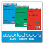 Ampad Memo Pads, Narrow Rule, Assorted Cover Colors, 40 White 4 x 6 Sheets, 3/Pack view 4