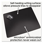 Artistic Office Products Rhinolin II Desk Pad with Antimicrobial Product Protection, 36 x 20, Black view 3