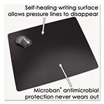 Artistic Office Products Rhinolin II Desk Pad with Antimicrobial Product Protection, 17 x 12, Black view 3