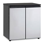 Avanti Products 5.5 CF Side by Side Refrigerator/Freezer, Black/Stainless Steel view 1