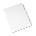 Avery Preprinted Legal Exhibit Side Tab Index Dividers, Avery Style, 25-Tab, 101 to 125, 11 x 8.5, White, 1 Set view 1