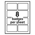 Avery Flexible Adhesive Name Badge Labels, 3.38 x 2.33, White, 400/Box view 5