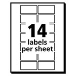 Avery Removable Multi-Use Labels, Inkjet/Laser Printers, 0.75 x 1.5, White, 14/Sheet, 36 Sheets/Pack view 3