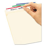 Avery Removable File Folder Labels with Sure Feed Technology, 0.66 x 3.44, White, 30/Sheet, 25 Sheets/Pack view 1