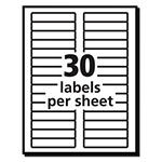 Avery Removable File Folder Labels with Sure Feed Technology, 0.66 x 3.44, White, 30/Sheet, 25 Sheets/Pack view 5