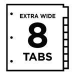 Avery Insertable Big Tab Dividers, 8-Tab, 11 1/8 x 9 1/4 view 2