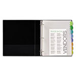 Avery Insertable Style Edge Tab Plastic 1-Pocket Dividers, 8-Tab, 11.25 x 9.25, Translucent, 1 Set view 1