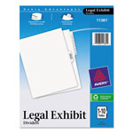 Avery Preprinted Legal Exhibit Side Tab Index Dividers, Avery Style, 11-Tab, 1 to 10, 11 x 8.5, White, 1 Set orginal image