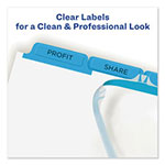 Avery Print and Apply Index Maker Clear Label Dividers, 5 Color Tabs, Letter, 5 Sets view 2