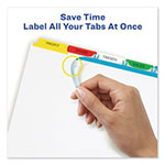 Avery Print and Apply Index Maker Clear Label Dividers, 5 Color Tabs, Letter, 25 Sets view 3