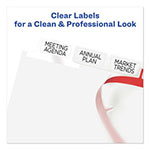 Avery Print and Apply Index Maker Clear Label Dividers, 8 White Tabs, Letter view 3