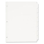 Avery Write & Erase Plain-Tab Paper Dividers, 8-Tab, Letter, White, 24 Sets view 2