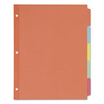 Avery Write & Erase Plain-Tab Paper Dividers, 5-Tab, Letter, Multicolor, 36 Sets view 2