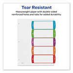 Avery Customizable TOC Ready Index Multicolor Dividers, 1-5, Letter view 5