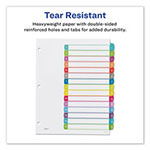 Avery Customizable TOC Ready Index Multicolor Dividers, 1-15, Letter view 1