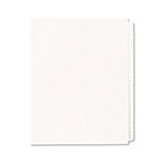 Avery Blank Tab Legal Exhibit Index Divider Set, 25-Tab, Letter, White, Set of 25 view 1