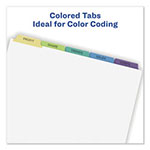 Avery Print and Apply Index Maker Clear Label Dividers, 5 Color Tabs, Letter, 5 Sets view 1