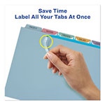 Avery Print and Apply Index Maker Clear Label Plastic Dividers with Printable Label Strip, 5-Tab, 11 x 8.5, Translucent, 5 Sets view 4
