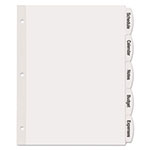 Avery Big Tab Printable White Label Tab Dividers, 5-Tab, Letter, 20 per pack view 1