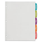Avery Big Tab Printable White Label Tab Dividers, 5-Tab, Letter, 20 per pack view 3
