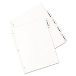 Avery Big Tab Printable White Label Tab Dividers, 5-Tab, Letter, 20 per pack view 5