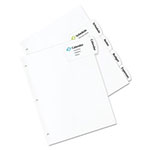 Avery Big Tab Printable Large White Label Tab Dividers, 5-Tab, Letter, 20 per pack view 3