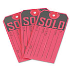 Avery Sold Tags, Paper, 4 3/4 x 2 3/8, Red/Black, 500/Box view 2