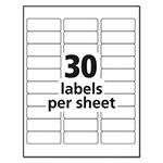 Avery Matte Clear Easy Peel Mailing Labels w/ Sure Feed Technology, Inkjet Printers, 1 x 2.63, Clear, 30/Sheet, 10 Sheets/Pack view 3