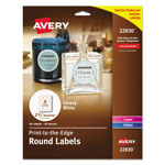 Avery Round Print-to-the Edge Labels with SureFeed, 2.5