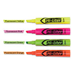 Avery HI-LITER Desk-Style Highlighters, Chisel Tip, Assorted Colors, 4/Set view 1