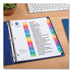 Avery Customizable Table of Contents Ready Index Multicolor Dividers, 26-Tab, A to Z, 11 x 8.5, 6 Sets view 4