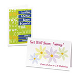 Avery Half-Fold Greeting Cards, Inkjet, 5 1/2 x 8.5, Matte White, 20/Box w/Envelopes view 1