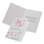 Avery Textured Half-Fold Greeting Cards, Inkjet, 5 1/2 x 8.5, Wht, 30/Bx w/Envelopes view 1