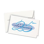 Avery Textured Half-Fold Greeting Cards, Inkjet, 5 1/2 x 8.5, Wht, 30/Bx w/Envelopes view 2