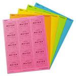 Avery Printable Color Labels with Sure Feed and Easy Peel, 2 x 2.63, Assorted Colors, 15/Sheet, 10 Sheets/Pack view 1