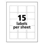 Avery Printable Color Labels with Sure Feed and Easy Peel, 2 x 2.63, Assorted Colors, 15/Sheet, 10 Sheets/Pack view 5