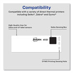 Avery Thermal Printer Labels, Thermal Printers, 1.13 x 3.5, Clear, 120/Roll, 1 Roll/Pack view 1